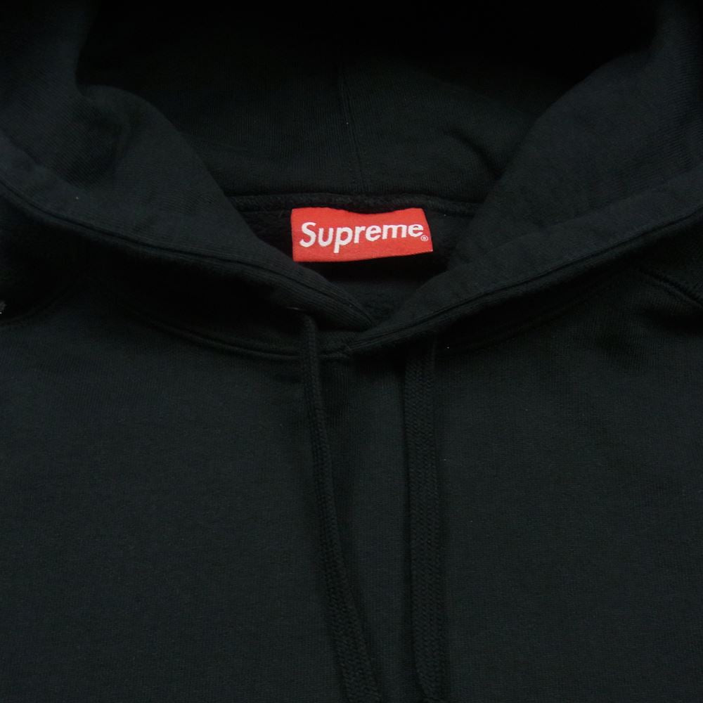 Supreme シュプリーム 20SS Metallic Rib hooded sweatshirt スウェット パーカー フーディ コットン 中国製 ブラック系 M【中古】