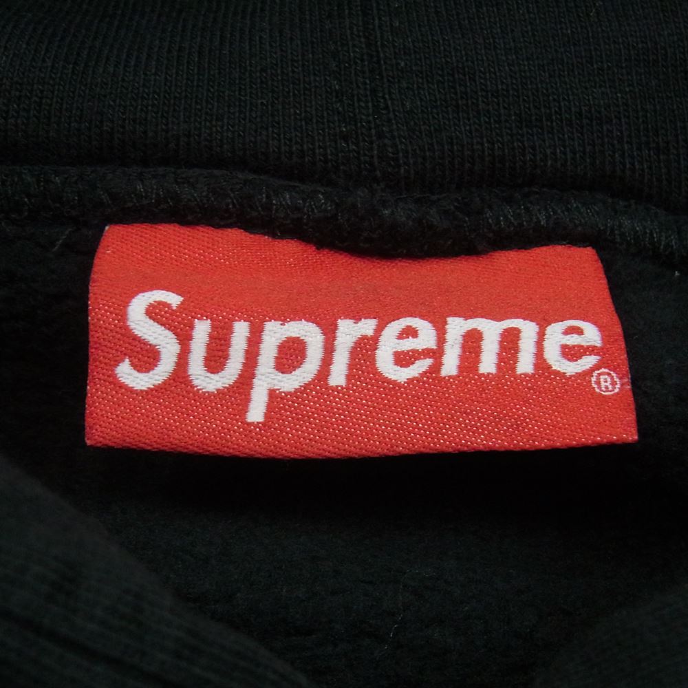 Supreme シュプリーム 20SS Metallic Rib hooded sweatshirt スウェット パーカー フーディ コットン 中国製 ブラック系 M【中古】