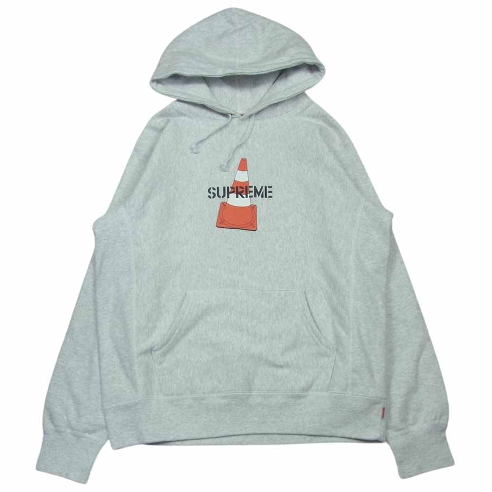 Supreme シュプリーム 19AW Cone Hooded Sweatshirt コーン スウェット パーカー フーディ コットン カナダ製 グレー系 M【中古】