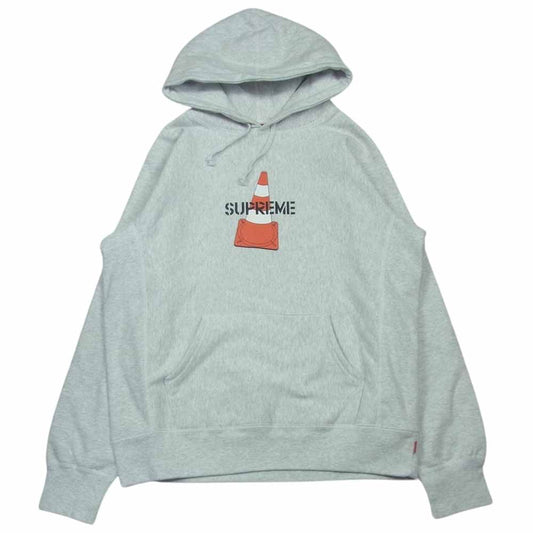 Supreme シュプリーム 19AW Cone Hooded Sweatshirt コーン スウェット パーカー フーディ コットン カナダ製 グレー系 M【中古】