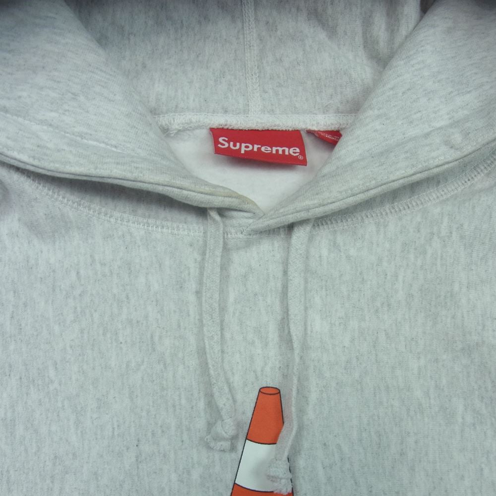 Supreme シュプリーム 19AW Cone Hooded Sweatshirt コーン スウェット パーカー フーディ コットン カナダ製 グレー系 M【中古】