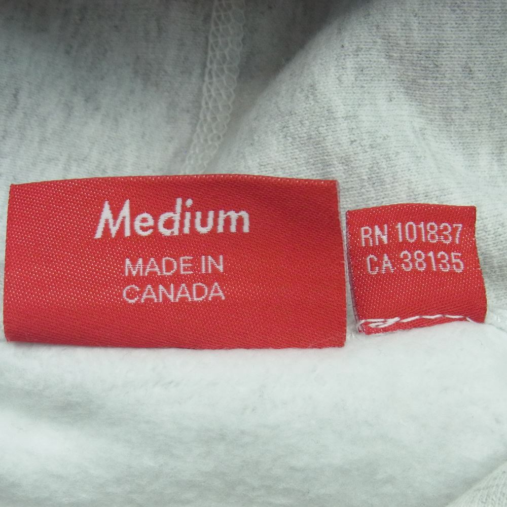 Supreme シュプリーム 19AW Cone Hooded Sweatshirt コーン スウェット パーカー フーディ コットン カナダ製 グレー系 M【中古】