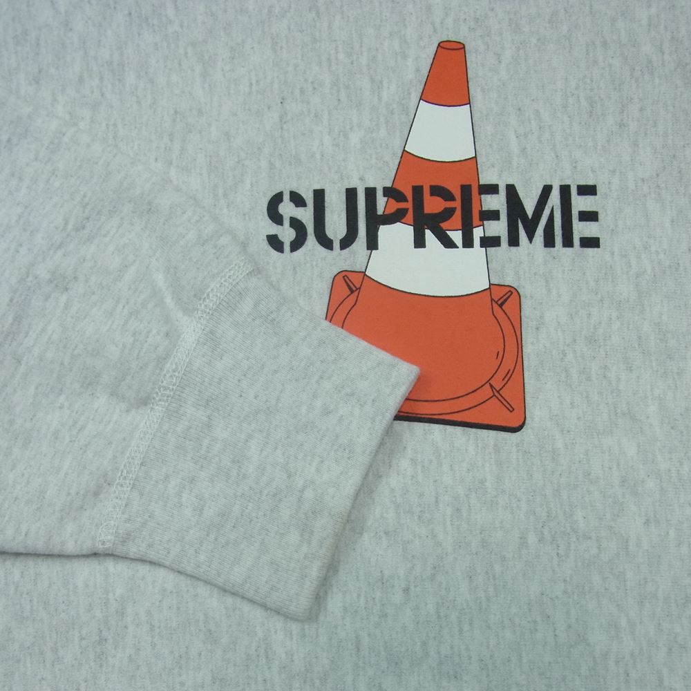 Supreme シュプリーム 19AW Cone Hooded Sweatshirt コーン スウェット パーカー フーディ コットン カナダ製 グレー系 M【中古】