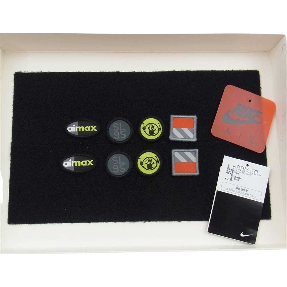 NIKE ナイキ 747137 170 AIR MAX 95 V SP PATCH  エア マックス 95 スニーカー ネオン グレー系 ライトグリーン系 28.0ｃｍ【中古】