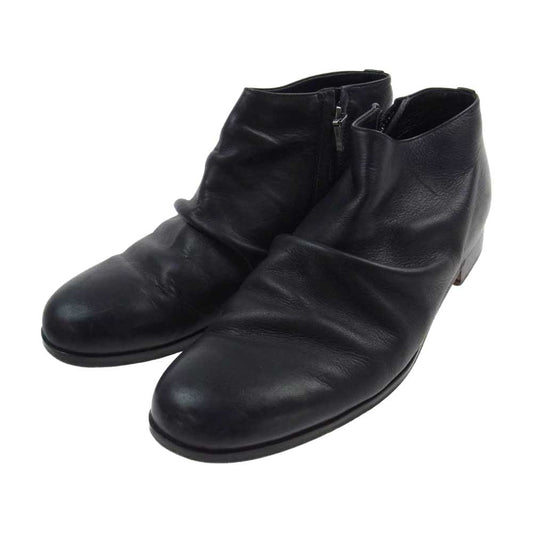 PADRONE パドローネ PU8395-1203-2C SHORT SIDE ZIP BOOTS サイドジップ ショート ブーツ ブラック系 40【中古】