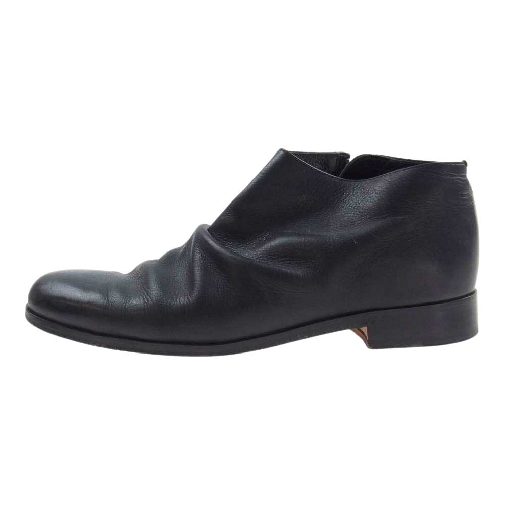 PADRONE パドローネ PU8395-1203-2C SHORT SIDE ZIP BOOTS サイドジップ ショート ブーツ ブラック系 40【中古】