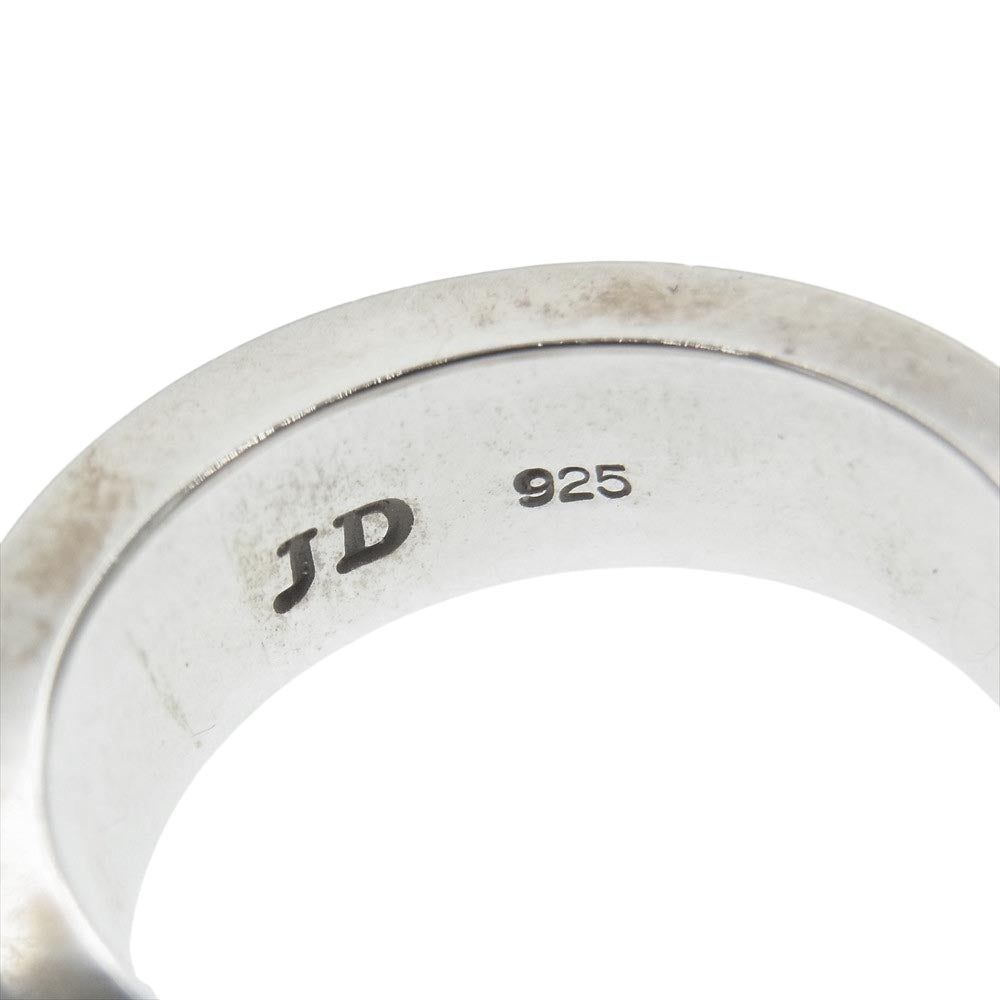 Justin Davis ジャスティンデイビス SRJ425B PRINCELY クラウン スカル リボン ローズ クローバー クロス フレア リング  シルバー系 12号【中古】