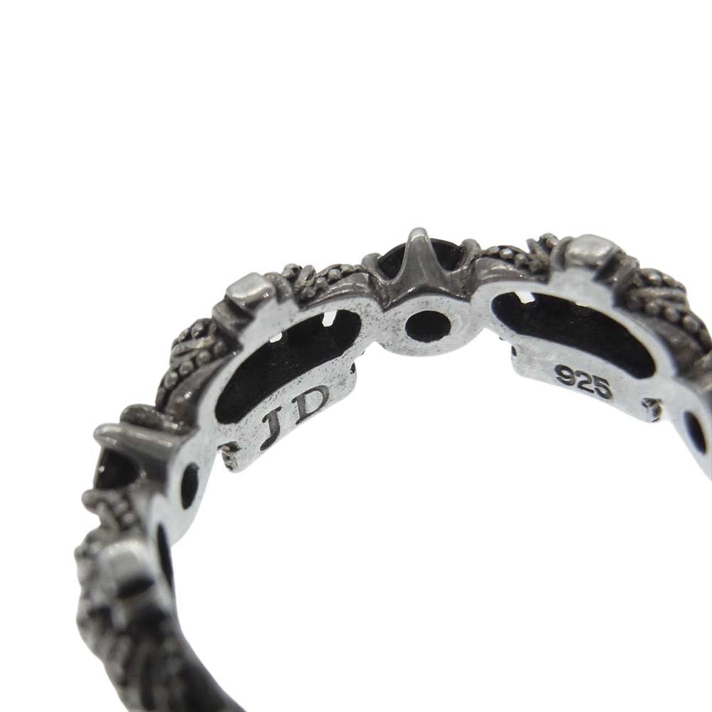 Justin Davis ジャスティンデイビス SRJ325 CHERISH with STONE クラウン ストーン リング  シルバー系 9.5号【中古】