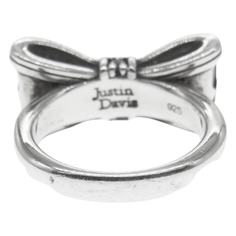 Justin Davis ジャスティンデイビス SRJ328 PROMISE プロミス リボン リング シルバー系 11号【中古】
