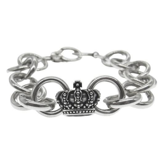 Justin Davis ジャスティンデイビス SBJ908 LOOP MAGIC BRACELET ループマジック クラウン ブレスレット シルバー系【中古】