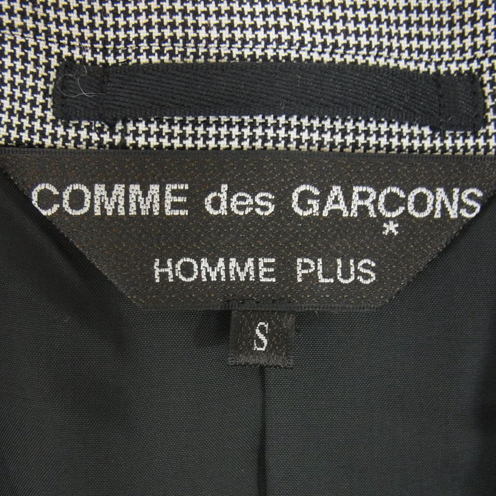 COMME des GARCONS HOMME PLUS コムデギャルソンオムプリュス 21AW PI-V003 カッティング テーラード ベスト ブラック系 S【美品】【中古】