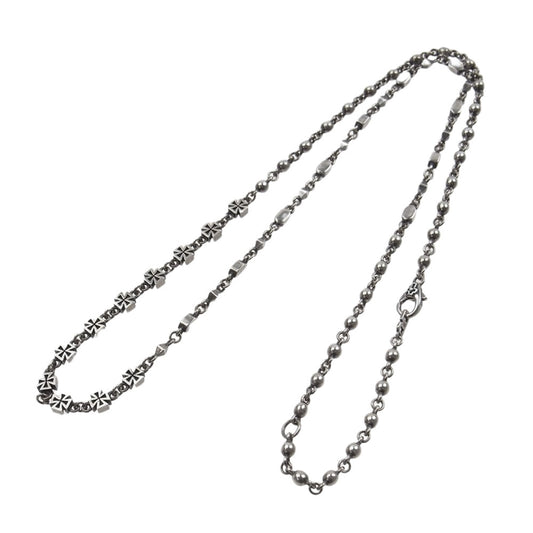 Justin Davis ジャスティンデイビス SNJ805 FRAGMENT CROWN フラグメント クラウン チェーン ネックレス シルバー系【中古】