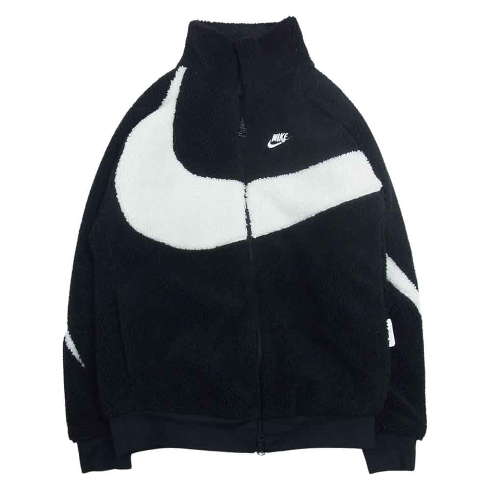 NIKE ナイキ bq6546-011 AS M NSW VW SWSH FULL ZIP JKT ビッグ スウッシュ フルジップ ボア ジャケット ブラック系 S【中古】