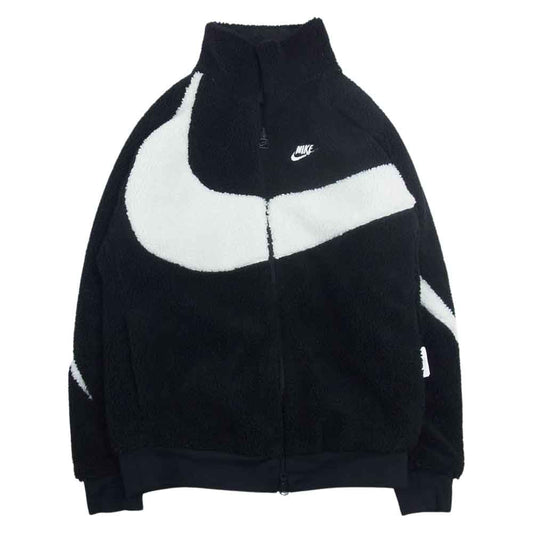 NIKE ナイキ bq6546-011 AS M NSW VW SWSH FULL ZIP JKT ビッグ スウッシュ フルジップ ボア ジャケット ブラック系 S【中古】