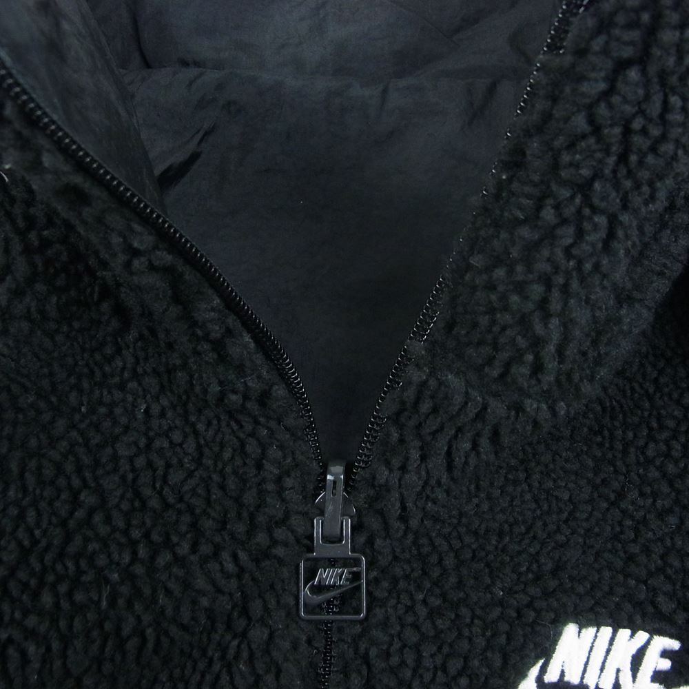 NIKE ナイキ bq6546-011 AS M NSW VW SWSH FULL ZIP JKT ビッグ スウッシュ フルジップ ボア ジャケット ブラック系 S【中古】