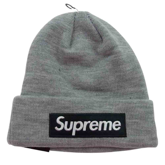 Supreme シュプリーム 22AW New Era Box Logo Beanie  ニューエラ ボックス ロゴ ビーニー ニット帽 グレー グレー系【新古品】【未使用】【中古】