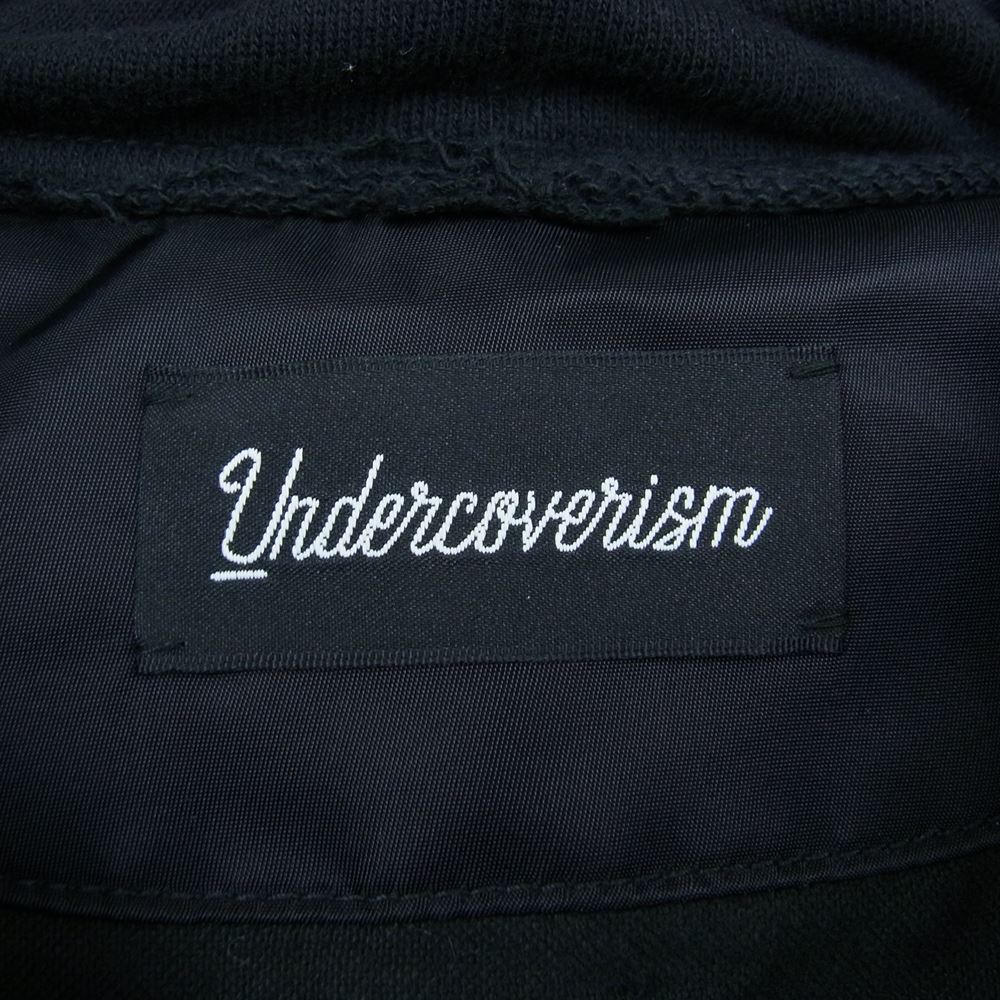 UNDERCOVER アンダーカバー 21AW  UI2A4202 袖下アシメ切替 フード 中綿 コーチJKT ジャケット ブラック系 2【極上美品】【中古】