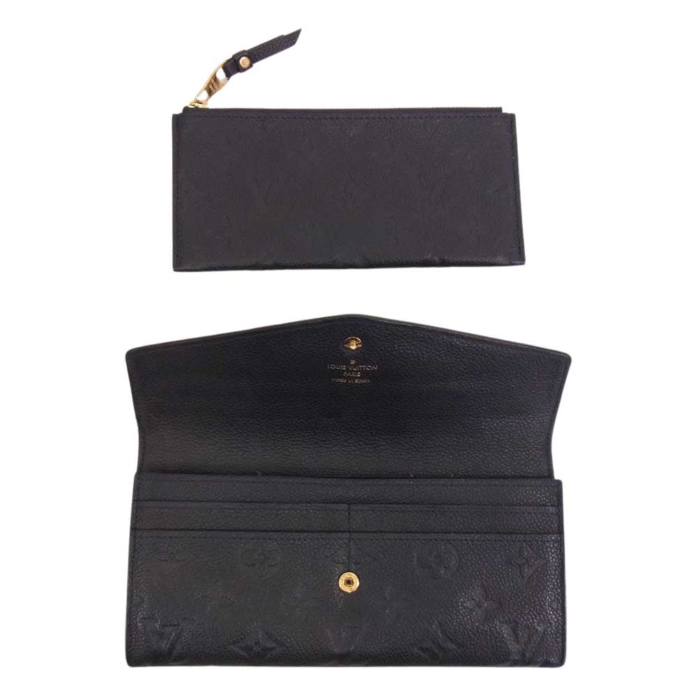 LOUIS VUITTON ルイ・ヴィトン M60287 モノグラム アンプラント ポルトフォイ ユキュリーズ ウォレット 財布 ブラック系【中古】