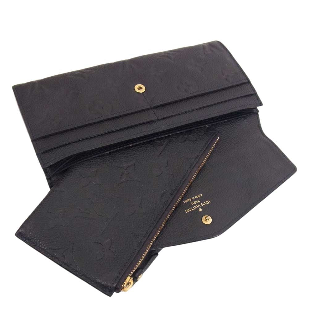 LOUIS VUITTON ルイ・ヴィトン M60287 モノグラム アンプラント ポルトフォイ ユキュリーズ ウォレット 財布 ブラック系【中古】
