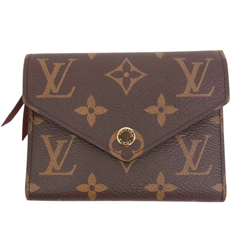 LOUIS VUITTON ルイ・ヴィトン M62472 モノグラム ポルトフォイユ ヴィクトリーヌ カードケース ポーチ ブラウン系【中古】