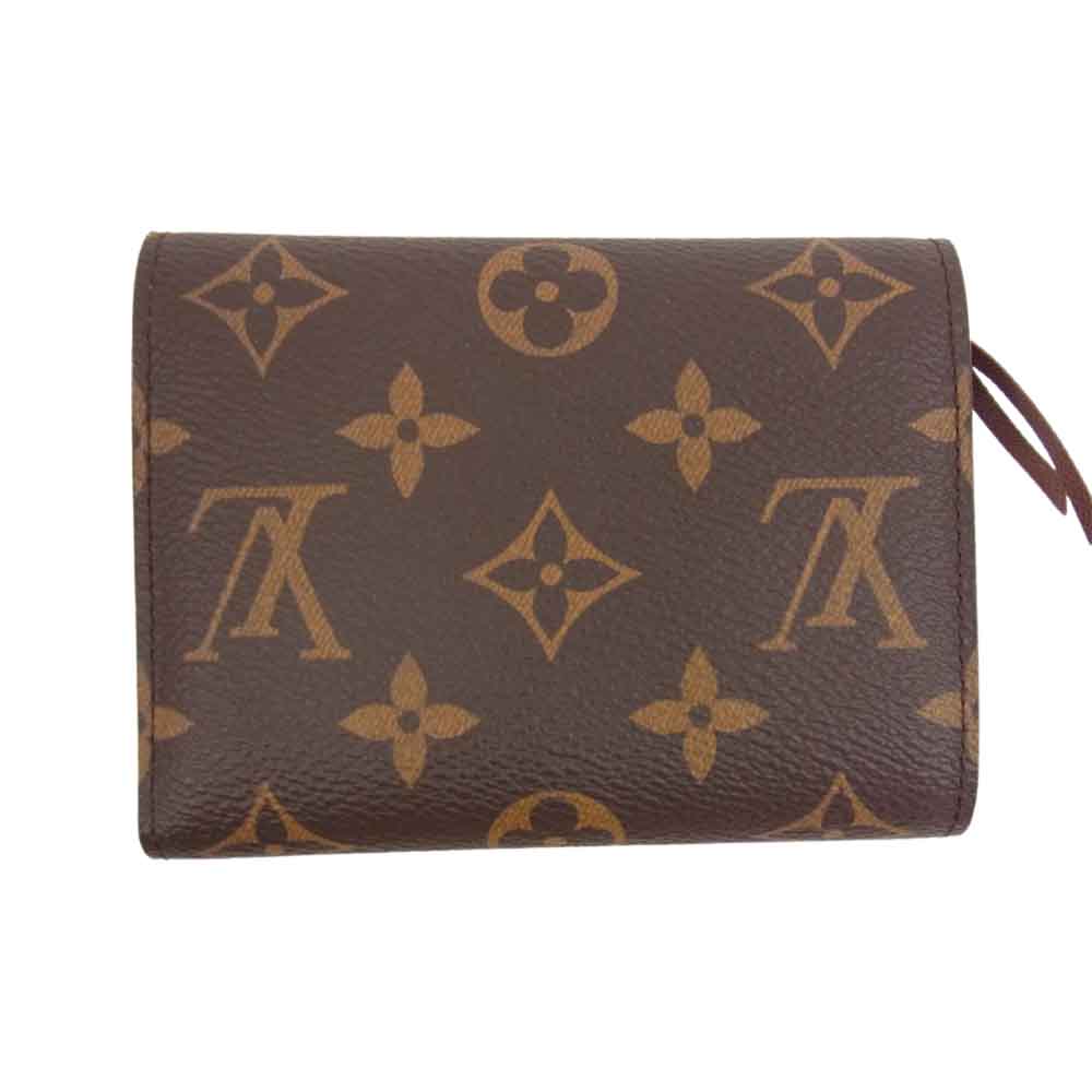 LOUIS VUITTON ルイ・ヴィトン M62472 モノグラム ポルトフォイユ ヴィクトリーヌ カードケース ポーチ ブラウン系【中古】