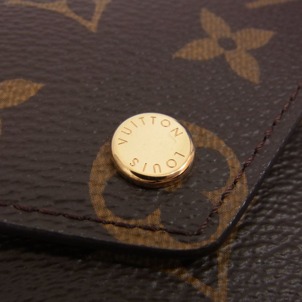 LOUIS VUITTON ルイ・ヴィトン M62472 モノグラム ポルトフォイユ ヴィクトリーヌ カードケース ポーチ ブラウン系【中古】
