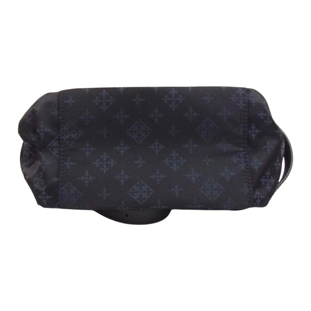 ラシット 総柄 プリントリュック ネイビー系【極上美品】【中古】