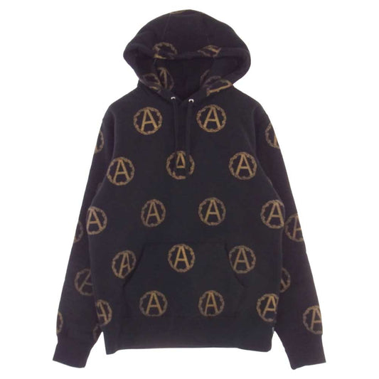 Supreme シュプリーム × UNDERCOVER アンダーカバー 16AW Anarchy Hooded Sweatshirt アナーキー フーデッド スウェット パーカー ブラック系 S【中古】