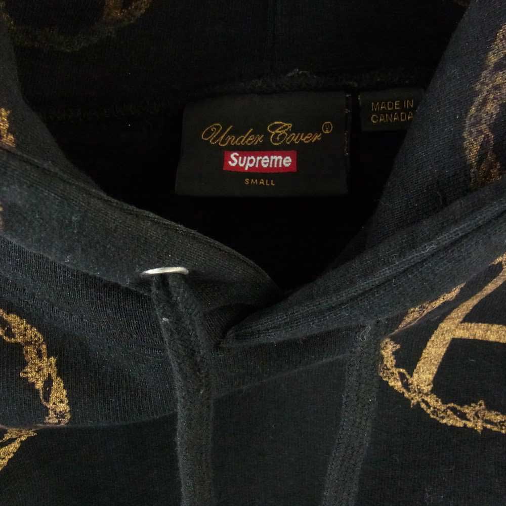 Supreme シュプリーム × UNDERCOVER アンダーカバー 16AW Anarchy Hooded Sweatshirt アナーキー フーデッド スウェット パーカー ブラック系 S【中古】