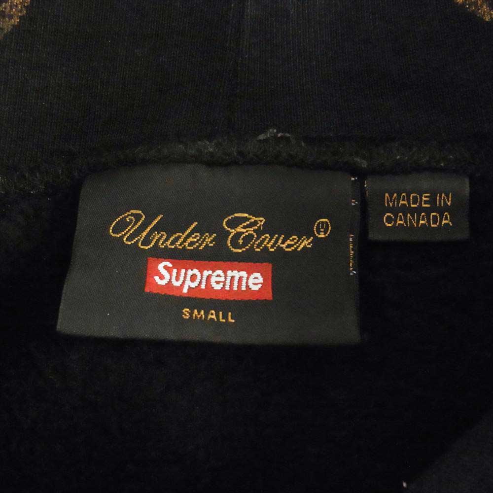 Supreme シュプリーム × UNDERCOVER アンダーカバー 16AW Anarchy Hooded Sweatshirt アナーキー フーデッド スウェット パーカー ブラック系 S【中古】