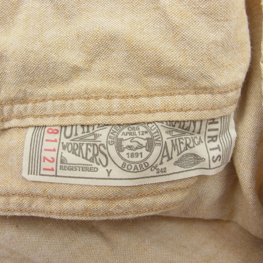 FREEWHEELERS フリーホイーラーズ neal cassady ワーク シャツ ベージュ系 14【中古】