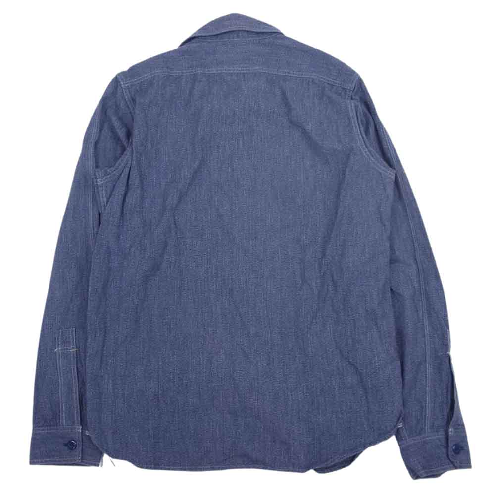 FREEWHEELERS フリーホイーラーズ neal cassady ワーク シャツ ネイビー系 14【中古】