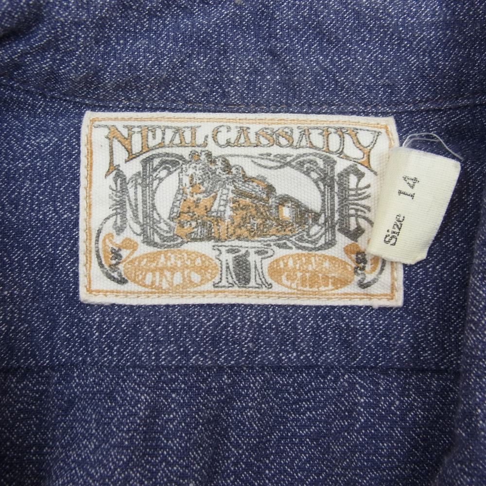 FREEWHEELERS フリーホイーラーズ neal cassady ワーク シャツ ネイビー系 14【中古】
