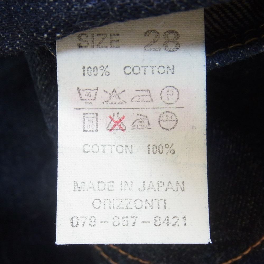 Denime ドゥニーム J49 70 黒タブ ジッパーフライ デニム パンツ インディゴブルー系 28【中古】