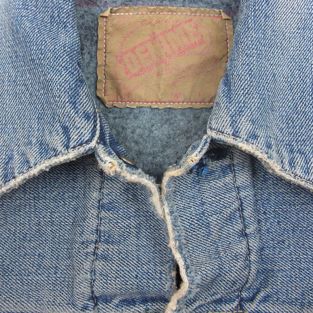 Denime ドゥニーム 2nd type 裏ブランケット デニム ジャケット インディゴブルー系 S【中古】