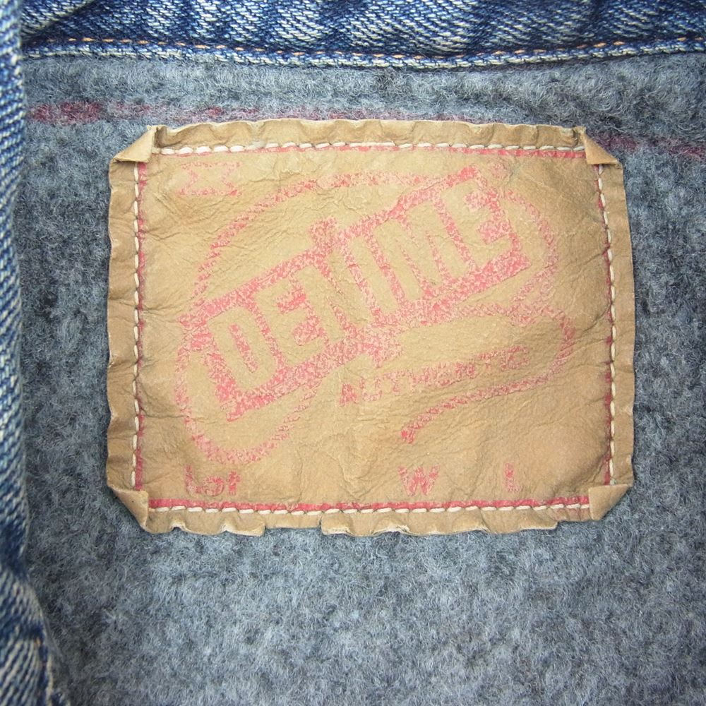 Denime ドゥニーム 2nd type 裏ブランケット デニム ジャケット インディゴブルー系 S【中古】