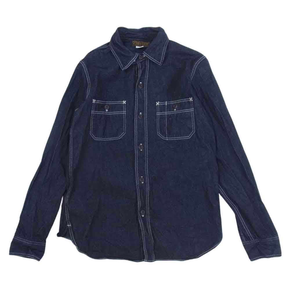 FREEWHEELERS フリーホイーラーズ UNION SPECIAL OVERALLS Neal インディゴ デニム ワーク シャツ インディゴブルー系 14【中古】