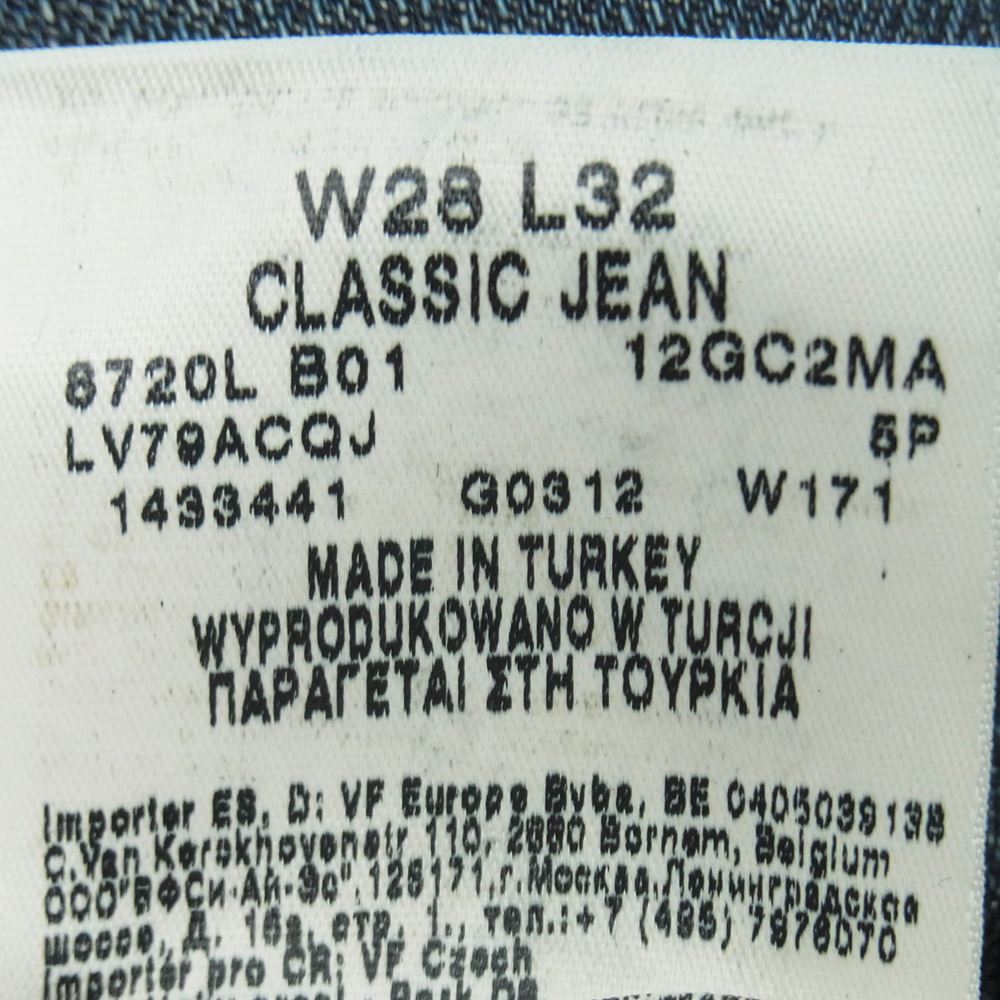 Vivienne Westwood ヴィヴィアンウエストウッド ANGLOMANIA x Lee デニム パンツ トルコ製 インディゴブルー系 28【中古】