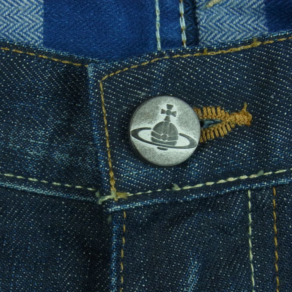 Vivienne Westwood ヴィヴィアンウエストウッド ANGLOMANIA x Lee デニム パンツ トルコ製 インディゴブルー系 28【中古】