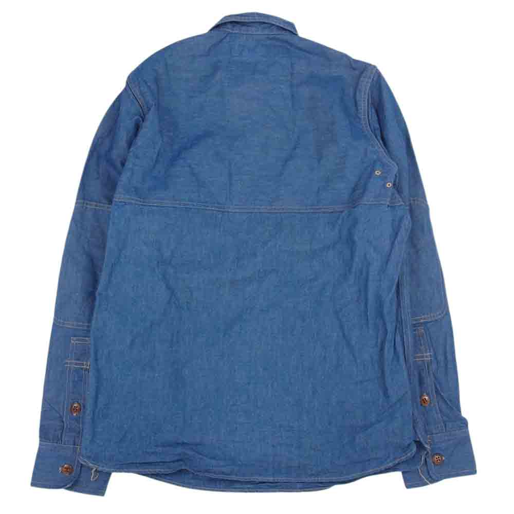 FREEWHEELERS フリーホイーラーズ GREAT LAKES GMT SKAGIT SHIRT WOODSMAN SHIRT ワーク シャツ インディゴブルー系 14【中古】