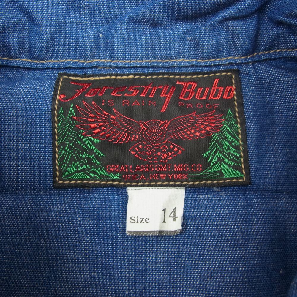 FREEWHEELERS フリーホイーラーズ GREAT LAKES GMT SKAGIT SHIRT WOODSMAN SHIRT ワーク シャツ インディゴブルー系 14【中古】