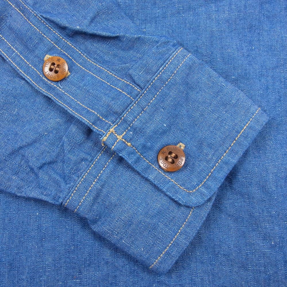 FREEWHEELERS フリーホイーラーズ GREAT LAKES GMT SKAGIT SHIRT WOODSMAN SHIRT ワーク シャツ インディゴブルー系 14【中古】