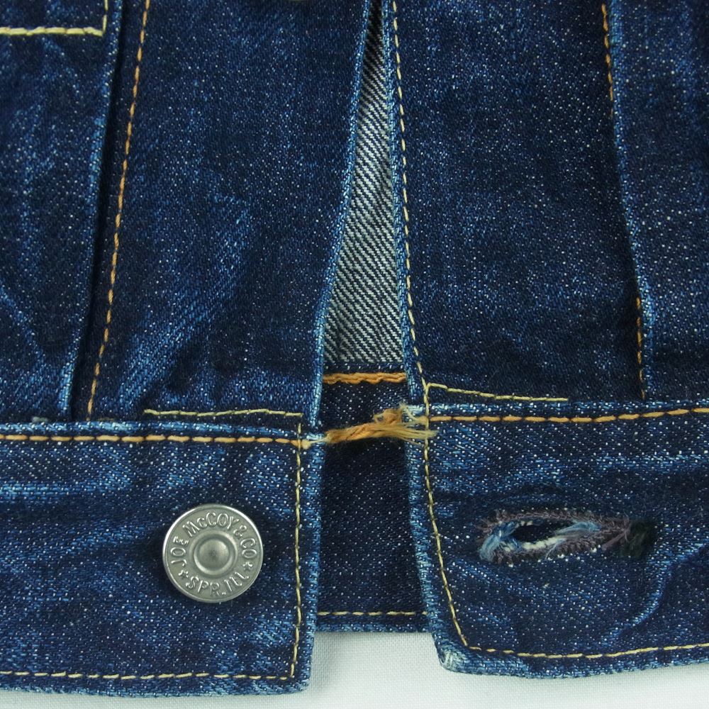 The REAL McCOY'S ザリアルマッコイズ 926 JOE McCOY ジョーマッコイ 2nd Type Denim Jacket セカンド タイプ デニム ジャケット インディゴブルー系 34【中古】