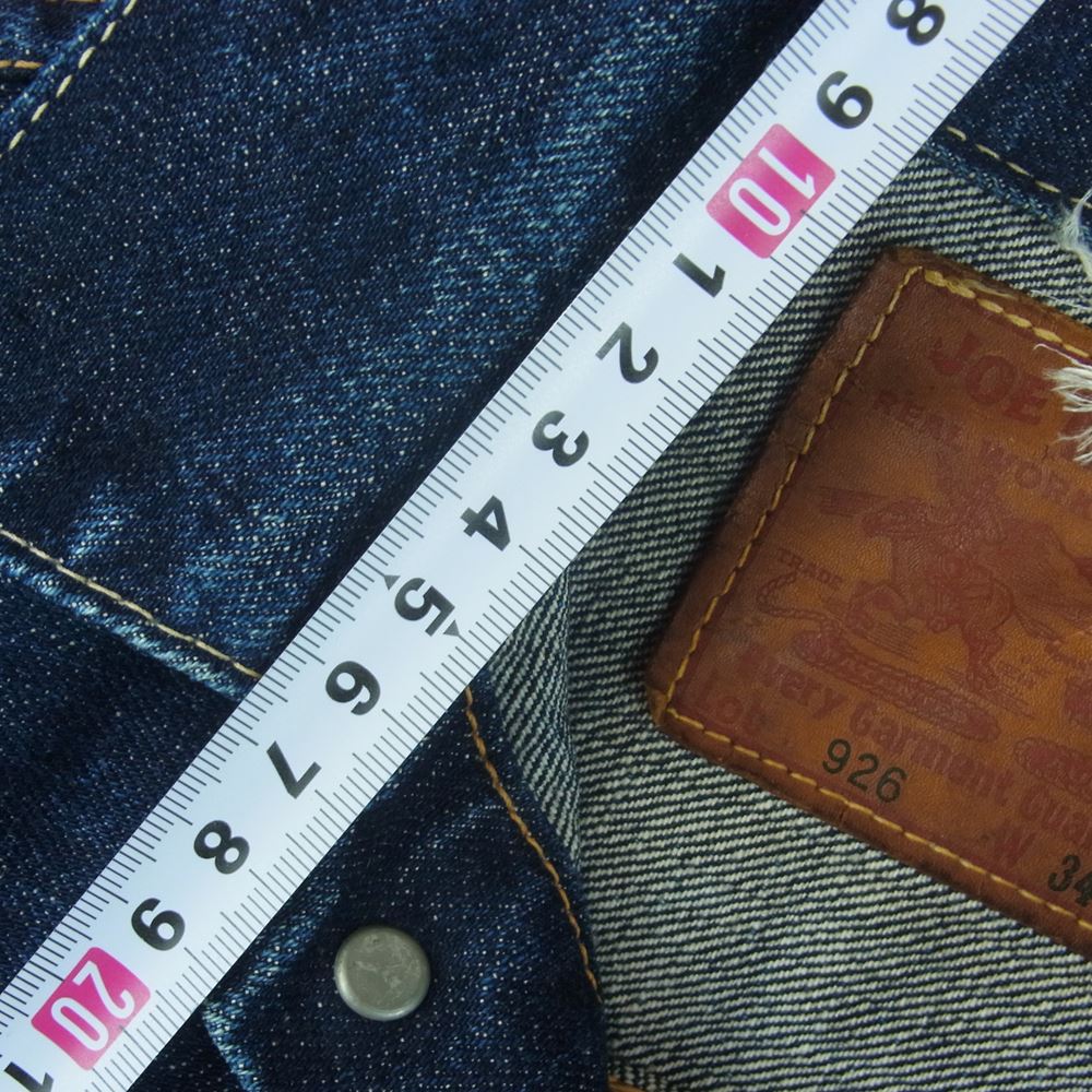 The REAL McCOY'S ザリアルマッコイズ 926 JOE McCOY ジョーマッコイ 2nd Type Denim Jacket セカンド タイプ デニム ジャケット インディゴブルー系 34【中古】