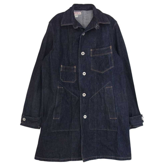 FREEWHEELERS フリーホイーラーズ UNION SPECIAL OVERALLS Baldwin インディゴ デニム ワーク コート ジャケット インディゴブルー系 34【中古】