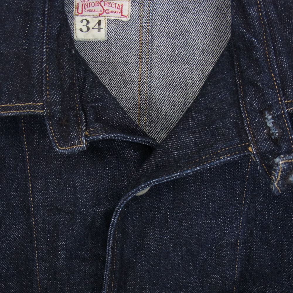 FREEWHEELERS フリーホイーラーズ UNION SPECIAL OVERALLS Baldwin インディゴ デニム ワーク コート ジャケット インディゴブルー系 34【中古】