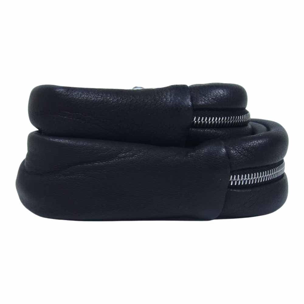 アエタ DA27 DEER LEATHER BELT POUCH S レザー ポーチ ブラック系【美品】【中古】