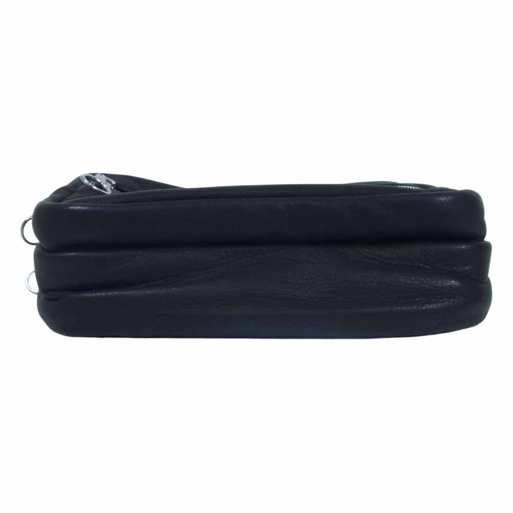 アエタ DA27 DEER LEATHER BELT POUCH S レザー ポーチ ブラック系【美品】【中古】