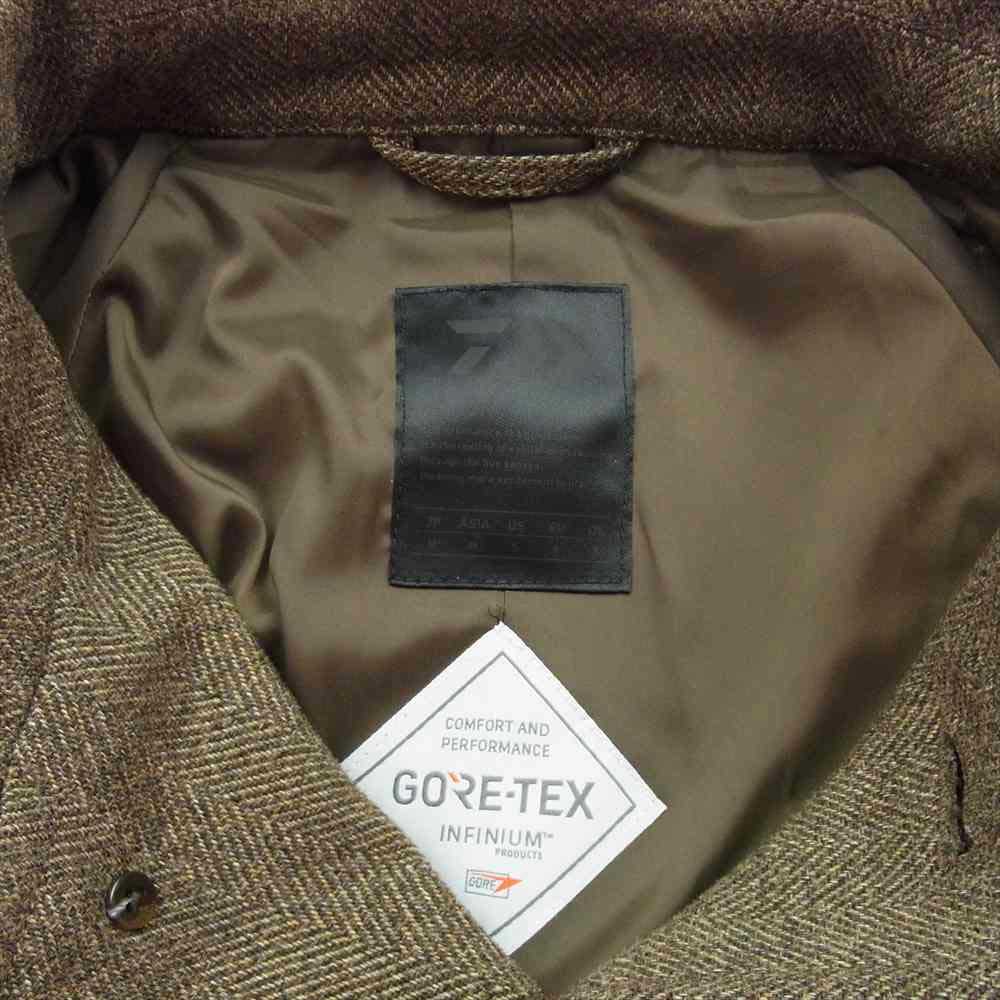 ダイワピワ BJ-15021W GORE-TEX ゴアテックス INFINIUM TECH TWEED SOUTIEN COLLAR COAT コート ブラウン系 M【美品】【中古】