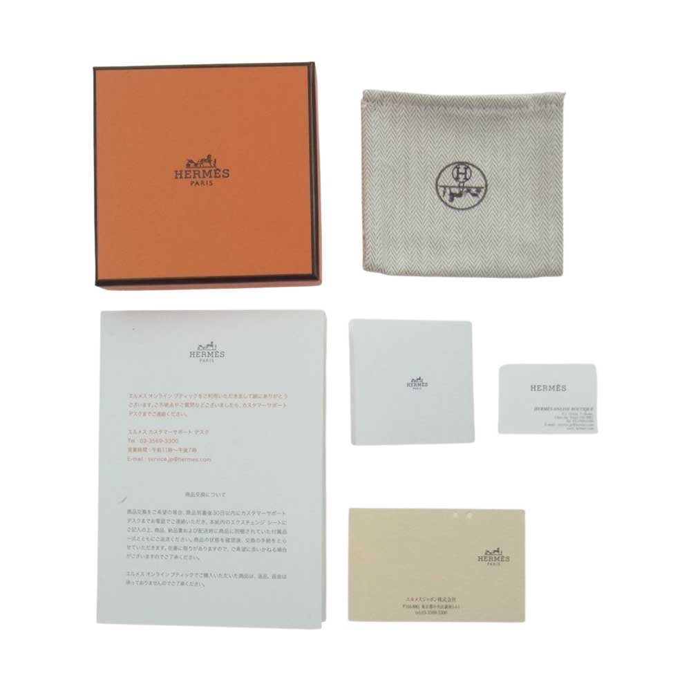 HERMES エルメス ビーアピ ドゥブルトゥール レザー ブレスレット T5 ブラック系【美品】【中古】